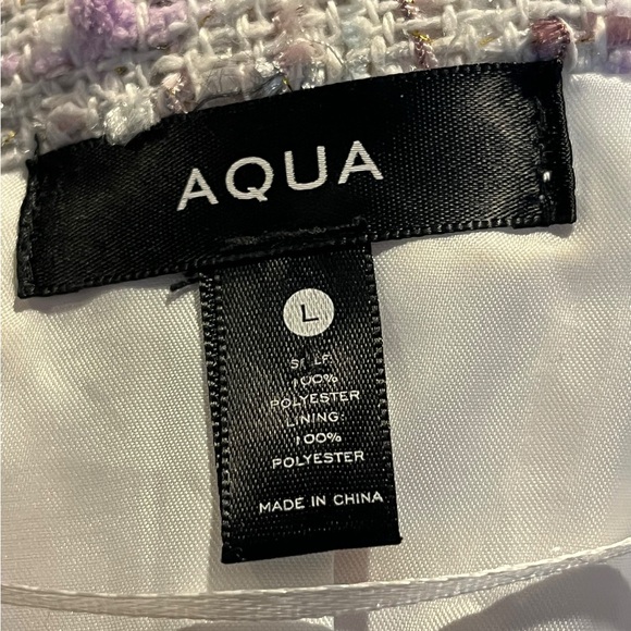 EUC From Aqua Tweed double breasted look cropped jacket - Picture 4 of 9